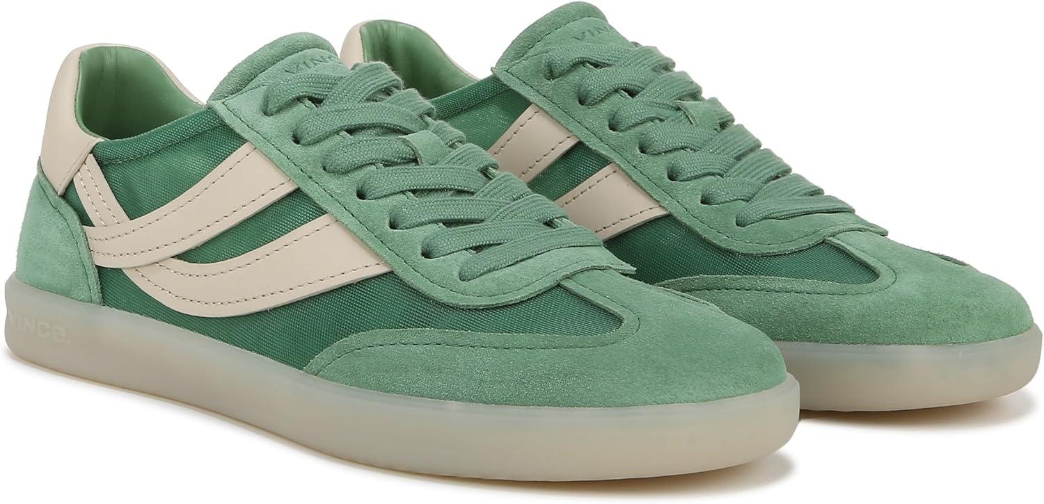 imageVince Womens Oasis SneakersApple Mint Mesh Suede