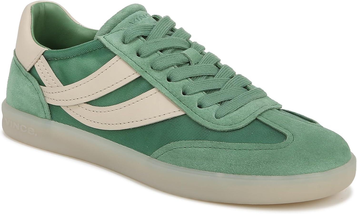 imageVince Womens Oasis SneakersApple Mint Mesh Suede