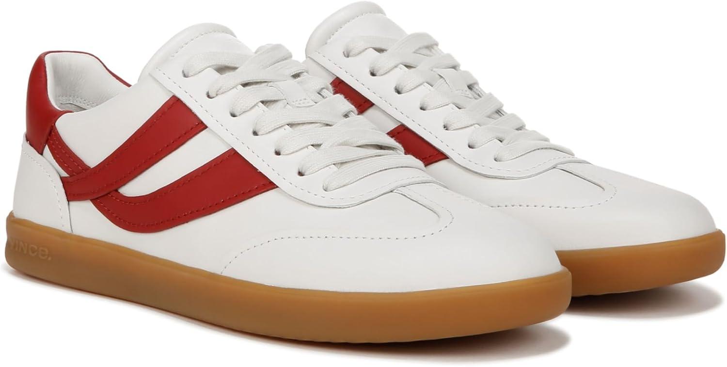 imageVince Womens Oasis SneakersChalk WhiteDeep Ruby