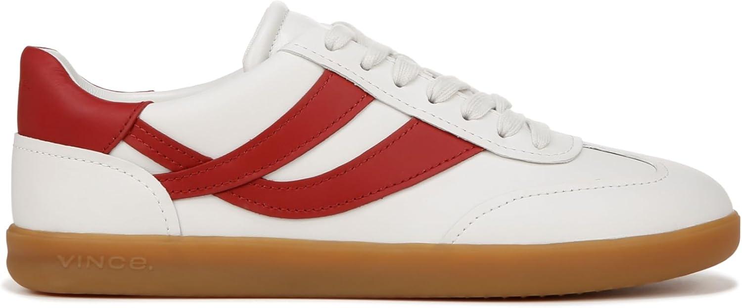 imageVince Womens Oasis SneakersChalk WhiteDeep Ruby
