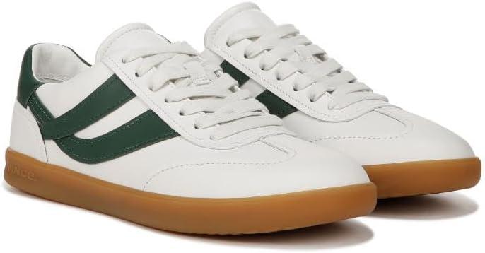 imageVince Womens Oasis SneakersChalk WhitePine Green Leather
