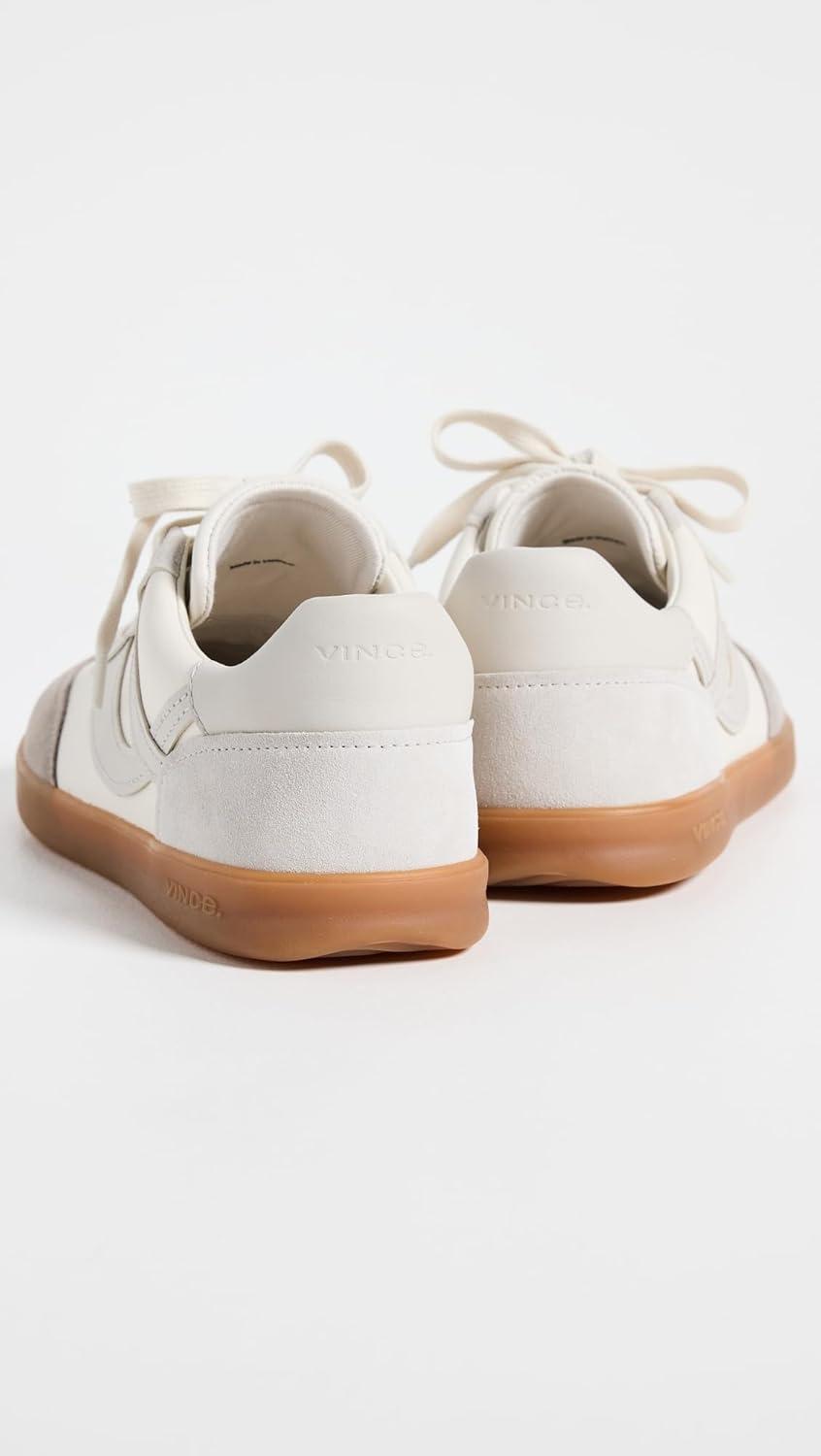 imageVince Womens Oasis SneakersFoam WhiteHazelstone Grey Leather
