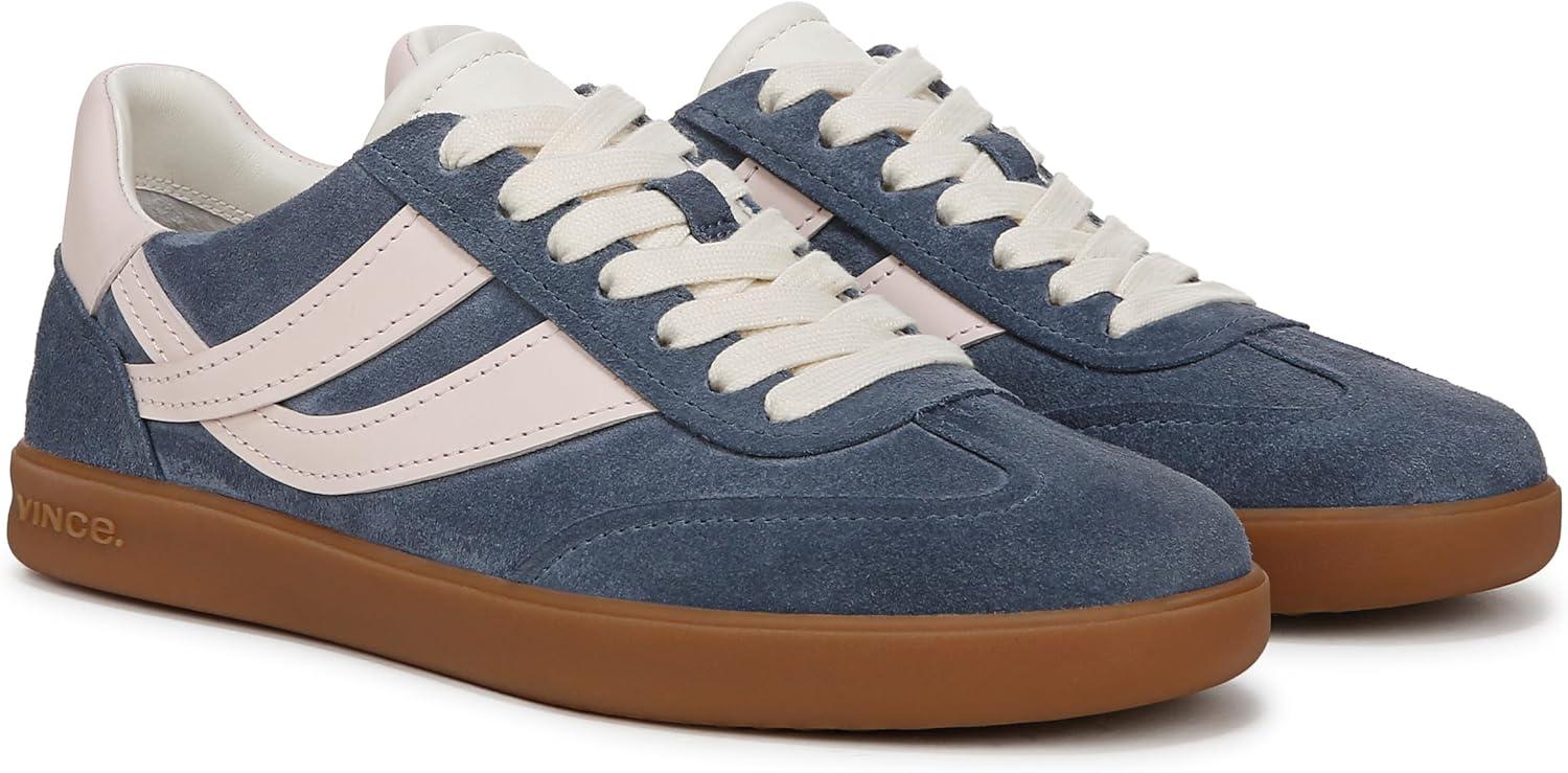 imageVince Womens Oasis SneakersHuntington BluePowder Pink Suede