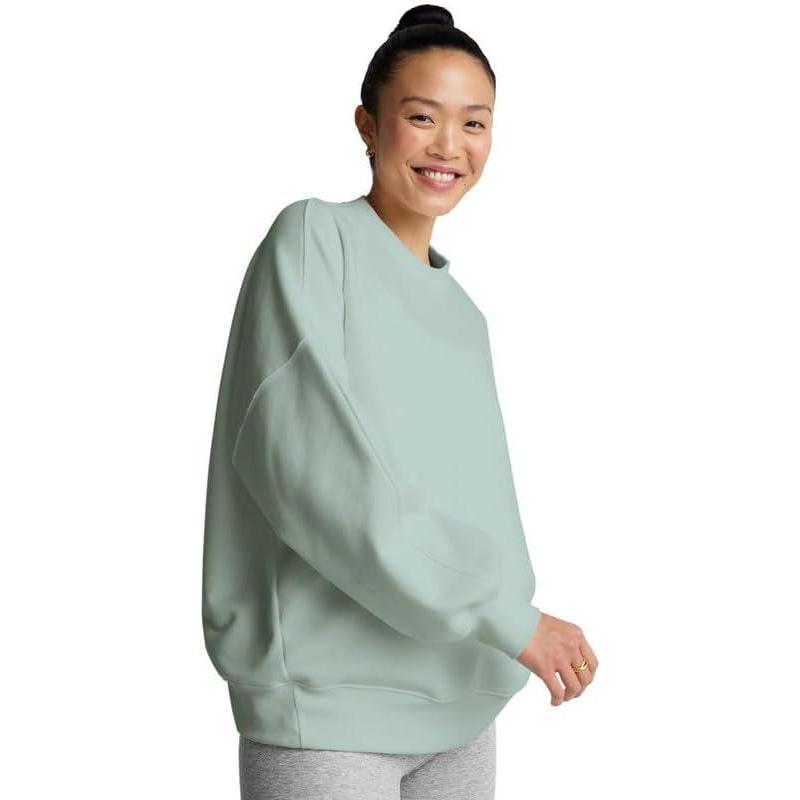 imageBeyond Yoga Womens LuxeFleece Oversized SweatshirtPale Blue