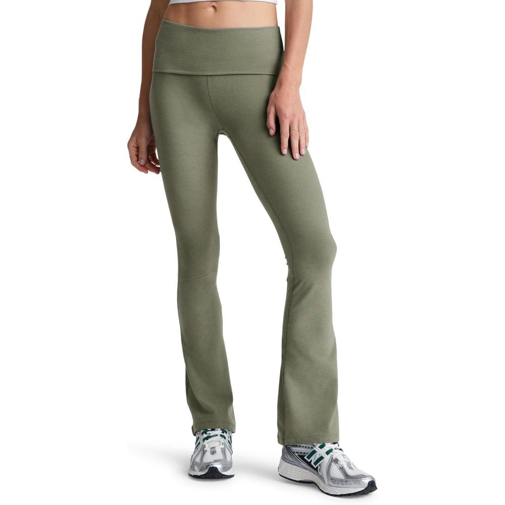 imageBeyond Yoga Womens Spacedye Foldover PantsGrey Sage Heather