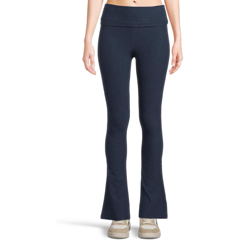 imageBeyond Yoga Womens Spacedye Foldover PantsNocturnal Navy