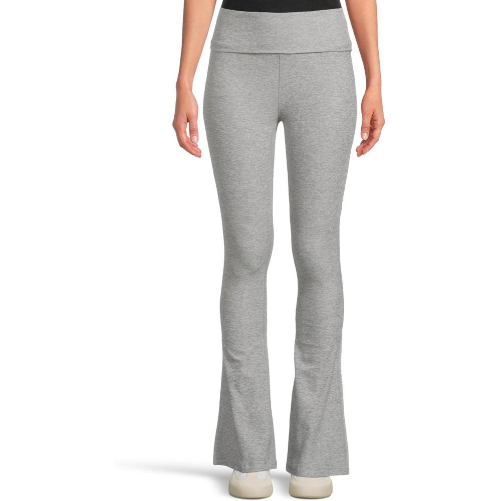 imageBeyond Yoga Womens Spacedye Foldover PantsSilver Mist
