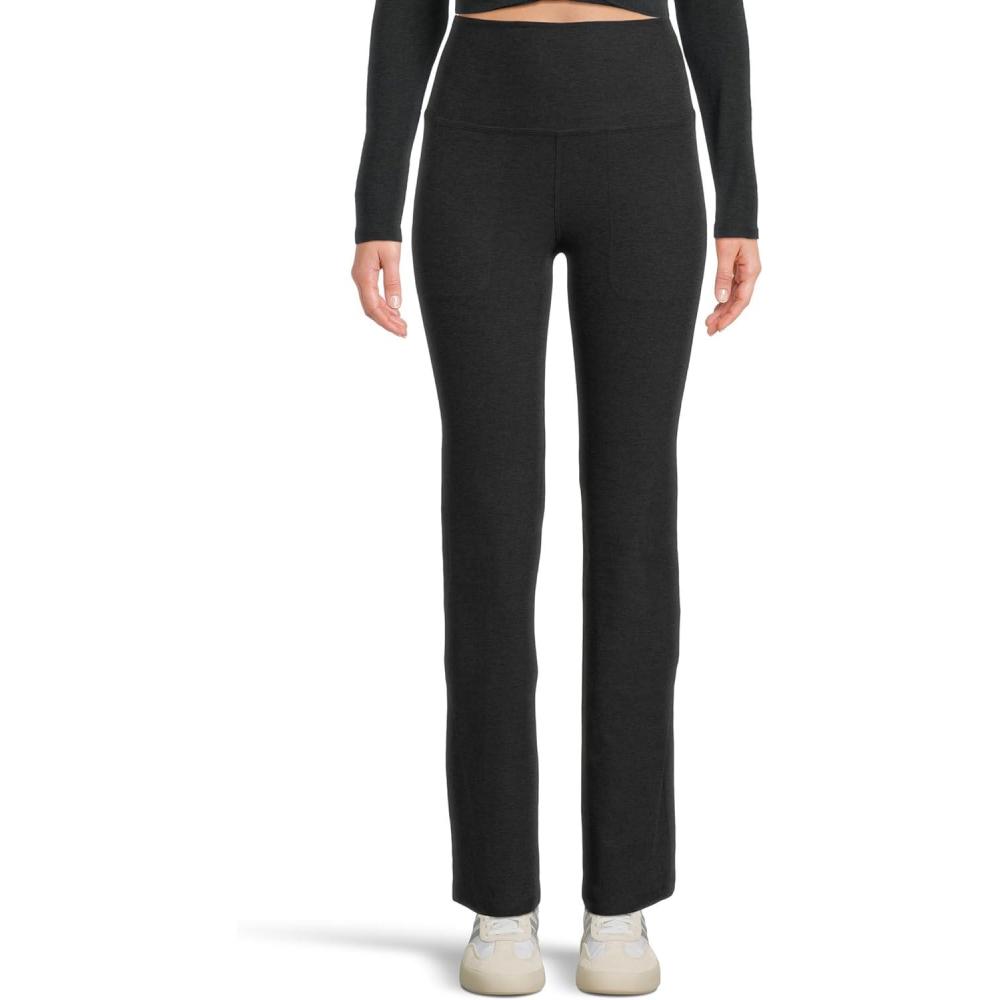 imageBeyond Yoga Womens Spacedye HighWaisted Practice Pocket Bootcut PantsDarkest Night