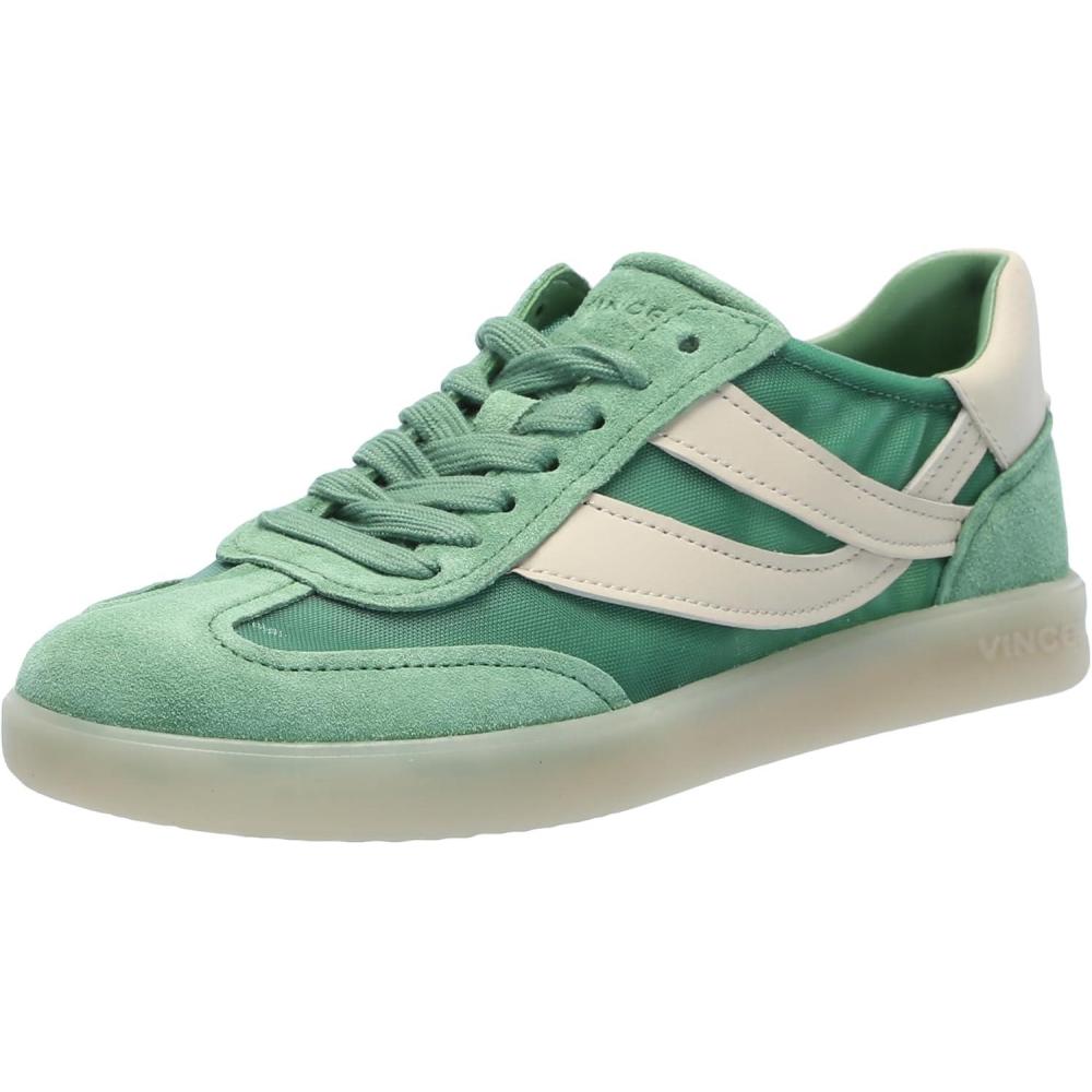 imageVince Womens Oasis SneakersApple Mint Mesh Suede