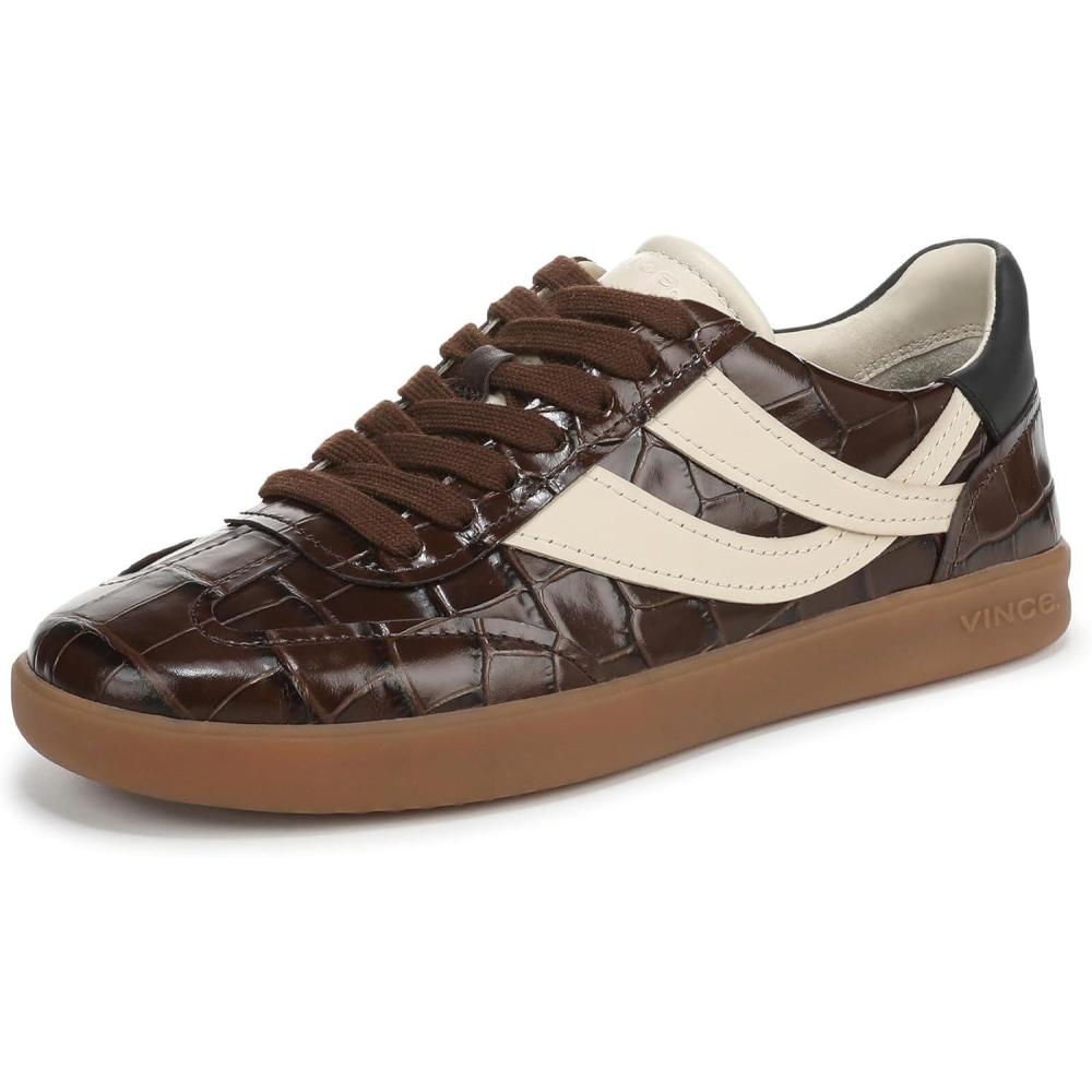imageVince Womens Oasis SneakersCacao Brown Leather