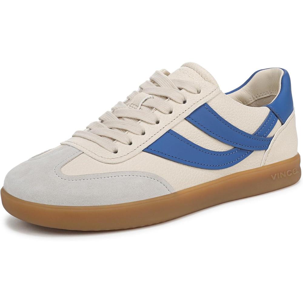 imageVince Womens Oasis SneakersFlaxLapis Blue SuedeLeather