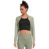 Beyond Yoga Women’s Duet 2 Way Convertible Shrug(Grey Sage)