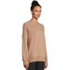 Beyond Yoga Women’s LuxeFleece Oversized Sweatshirt(Desert Sand)