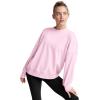 Beyond Yoga Women’s LuxeFleece Oversized Sweatshirt(Frosty Pink)