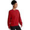 Beyond Yoga Women’s LuxeFleece Oversized Sweatshirt(Holly Red)