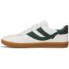 Chalk White/Pine Green Leather