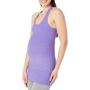 Beyond Yoga Spacedye Maternity Racerback Cami for Women – Part of Beyond Bump Collection, Gorgeous and Comfortable Cami(Bright Amethyst Heather)