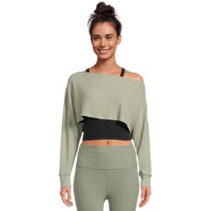 Beyond Yoga Women’s Duet 2 Way Convertible Shrug(Grey Sage)