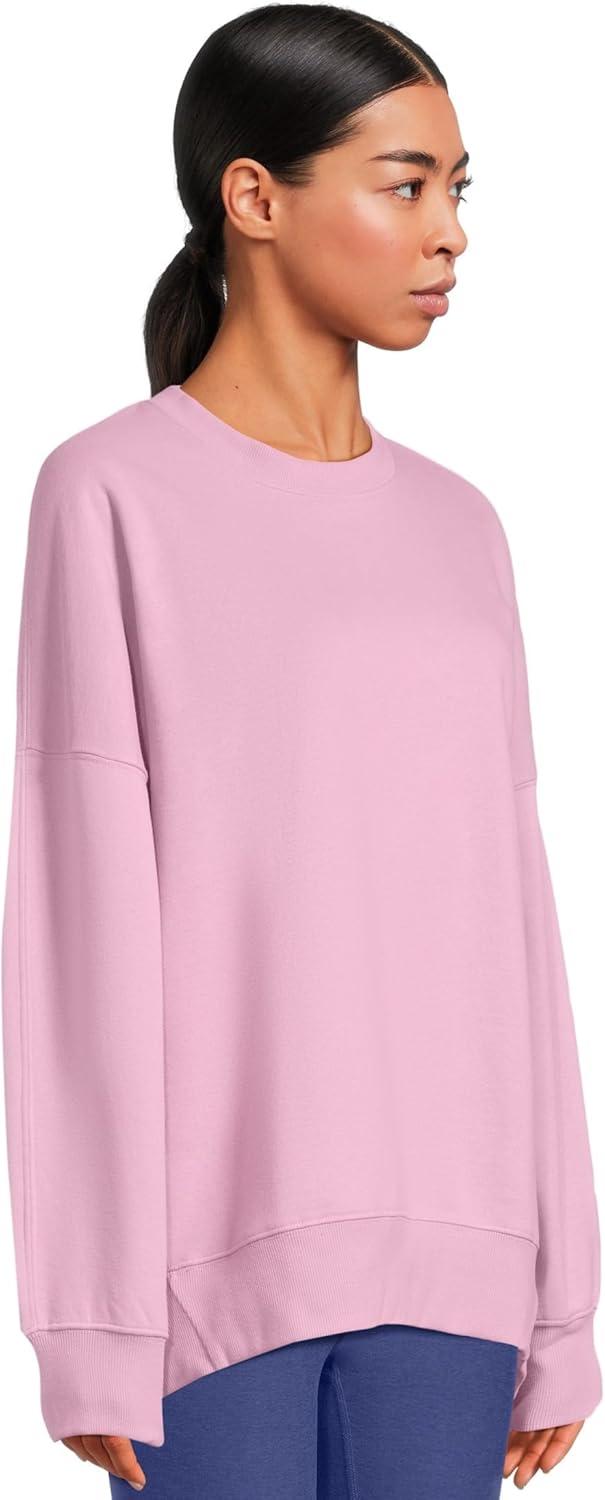 imageBeyond Yoga Womens LuxeFleece Oversized SweatshirtPink Haze