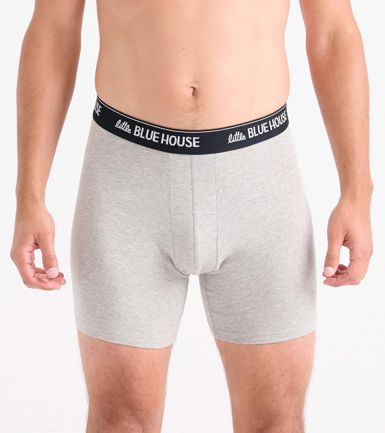 imageLittle Blue House mens Funny Boxer BriefsMorningwood Lumber