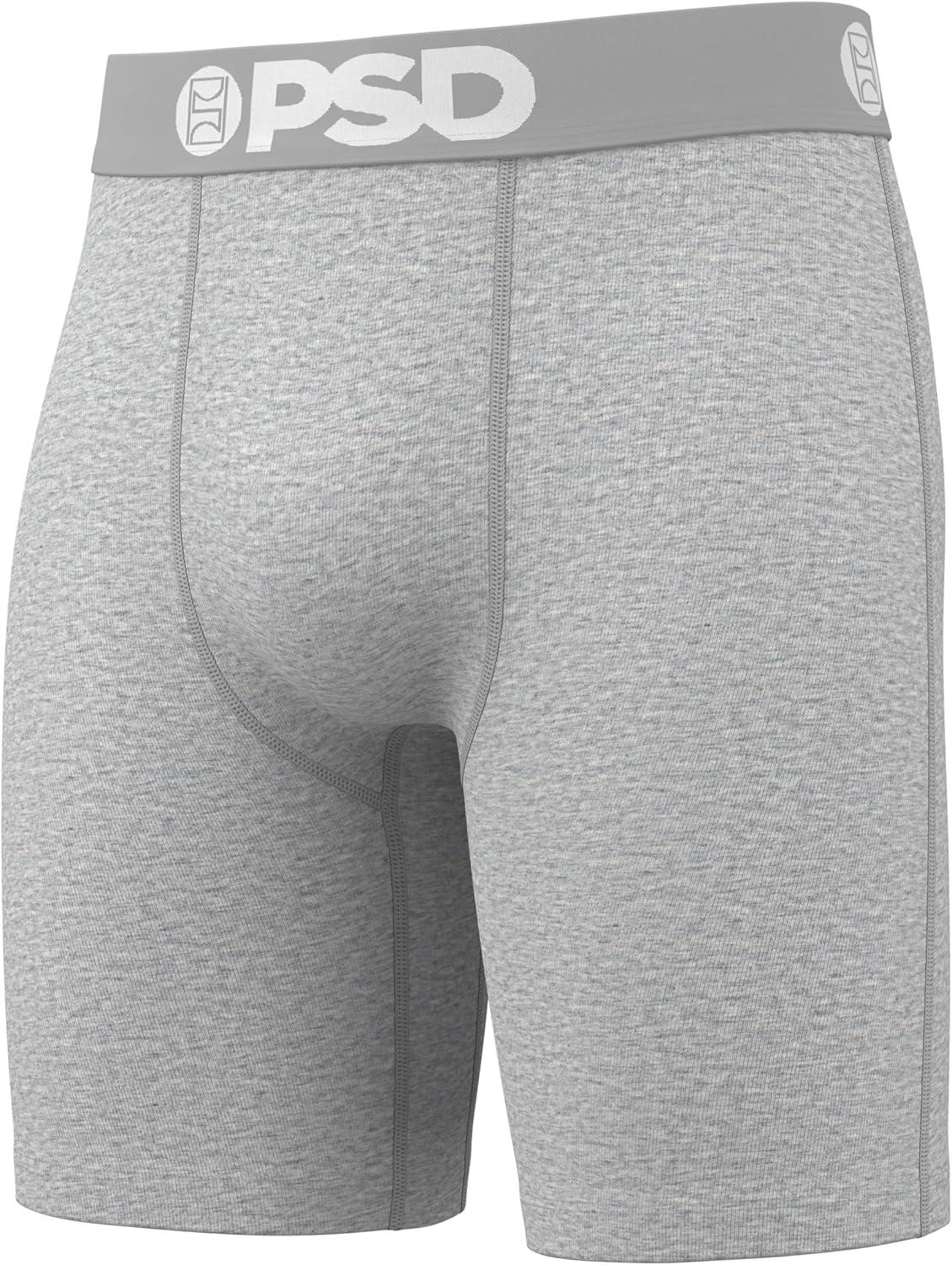 imagePSD Mens Cotton Underwear 7 Inch StandardLength Boxer Briefs Breathable Underwear Men Comfortable Fit Packs ampamp SinglesFaded 3pack
