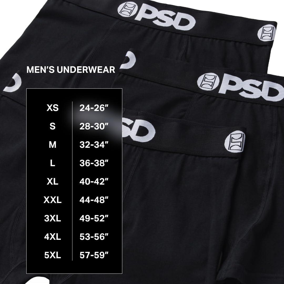 imagePSD Mens Cotton Underwear 7 Inch StandardLength Boxer Briefs Breathable Underwear Men Comfortable Fit Packs ampamp SinglesFaded 3pack
