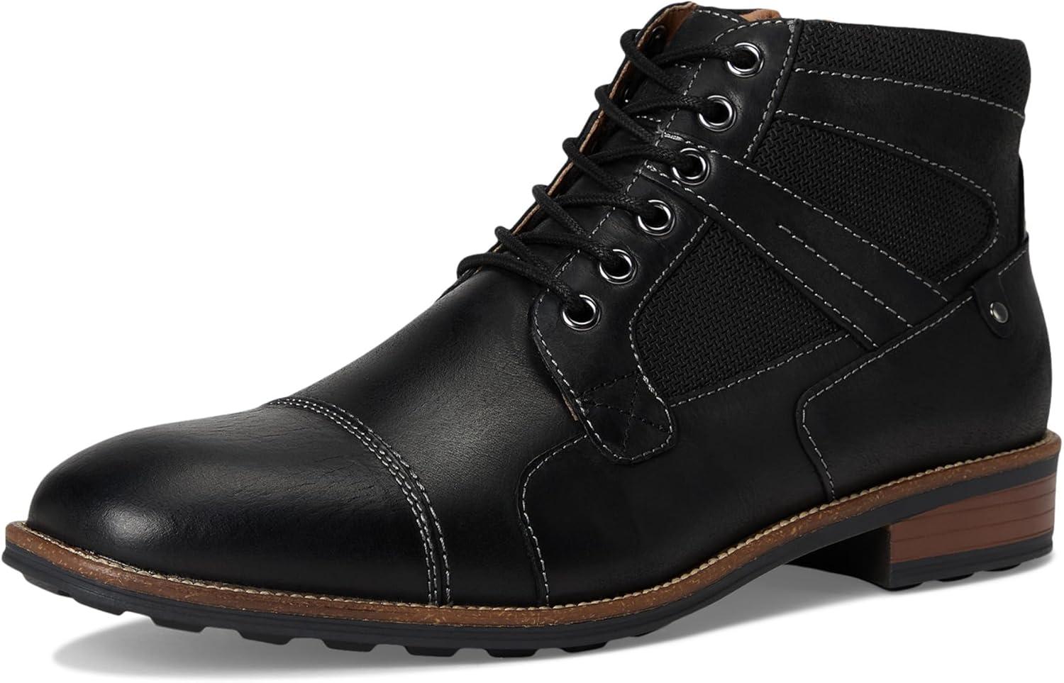 imageSteve Madden mens JottingBlack Leather