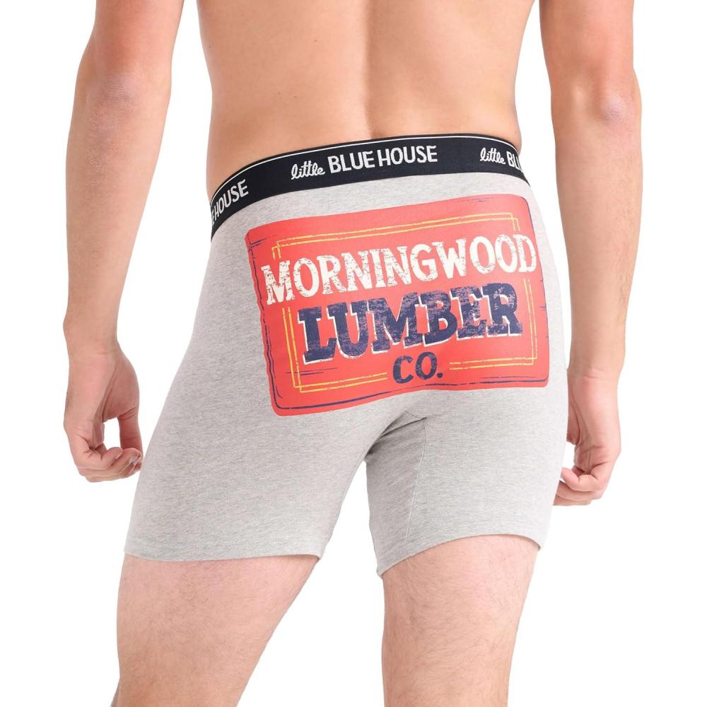 imageLittle Blue House mens Funny Boxer BriefsMorningwood Lumber