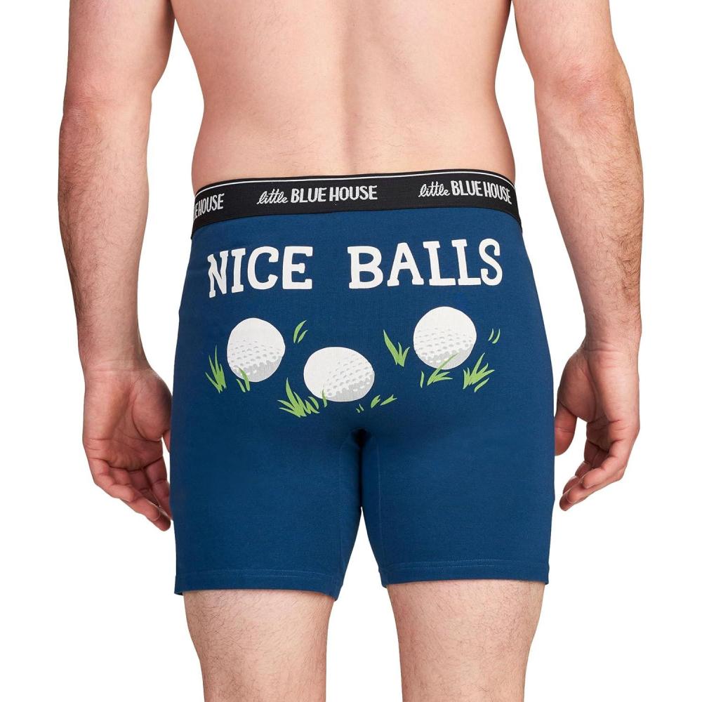 imageLittle Blue House mens Funny Boxer BriefsNice Golf Balls