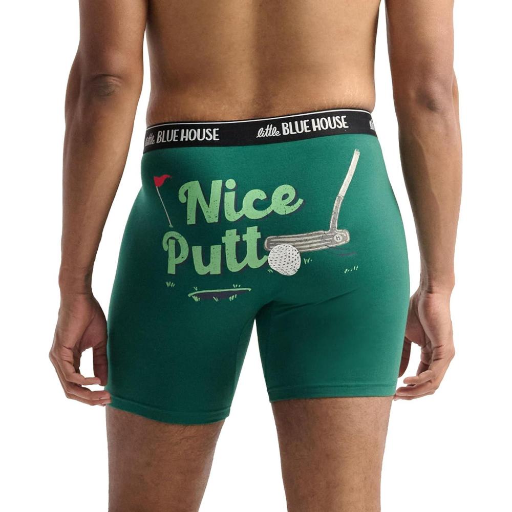 imageLittle Blue House mens Funny Boxer BriefsNice Putt