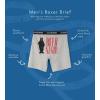 Little Blue House mens Funny Boxer Briefs(Bear Naked)