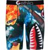 Ethika Men’s Boxer Brief, Knee Length, 4-Way Stretch Performance Underwear with Graphic Prints – BMR 3D(Bmr Bombs Away)
