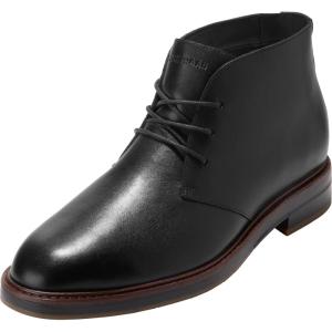 Cole Haan Men’s Judson Grand Chukka Boots(Black Waterproof/Black/Black)