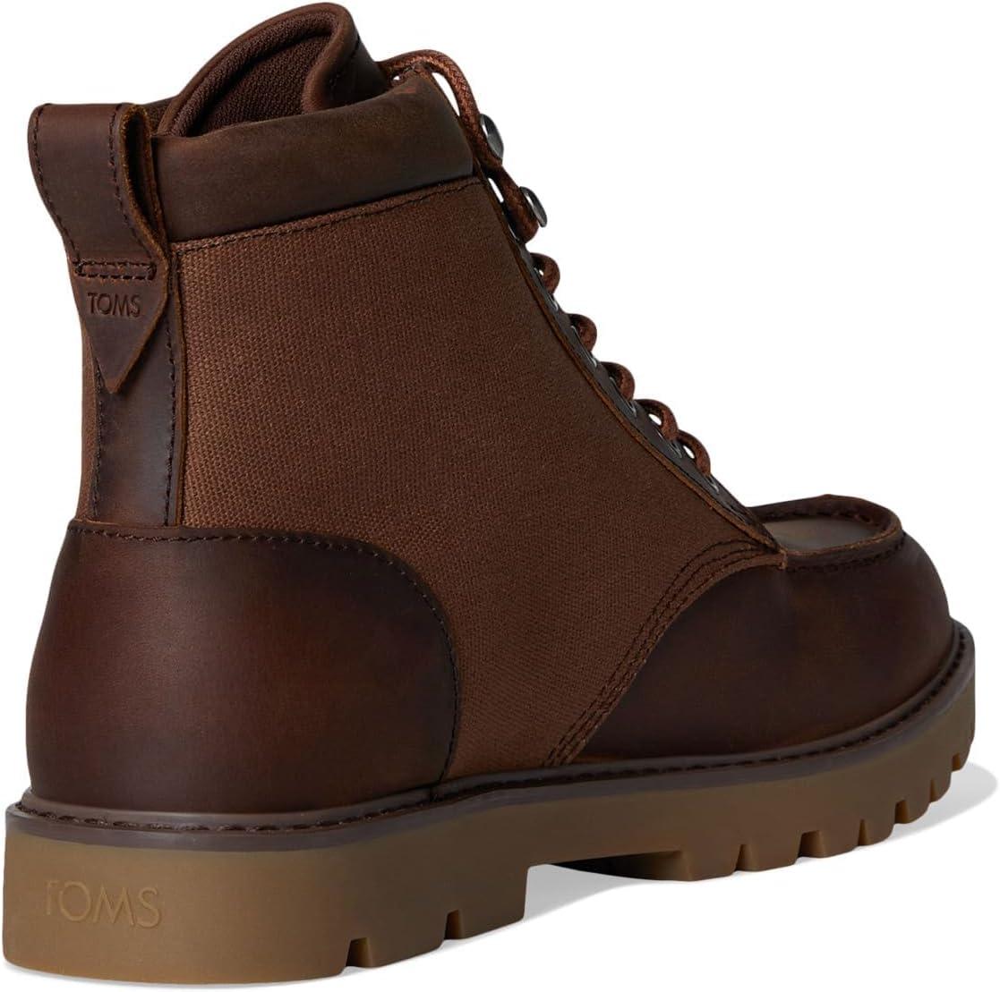 imageTOMS Mens Palomar Fashion BootOak Brown Waxed CanvasLeather