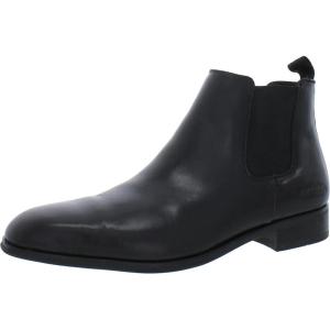 Calvin Klein Men’s Donto Chelsea Boot(Black Leather)