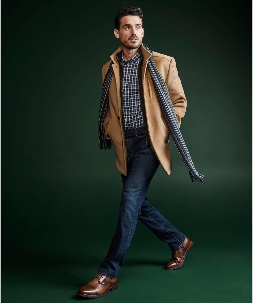 imageJohnston ampamp Murphy Mens XC Flex Raleigh Cap Toe Zip Boot FullGrain Leather Cushioned Footbed LeatherRubber SoleTan Full Grain