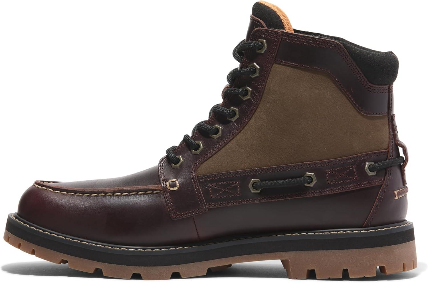 imageTimberland Mens Britton Road Waterproof BootBurgundy Fullgrain
