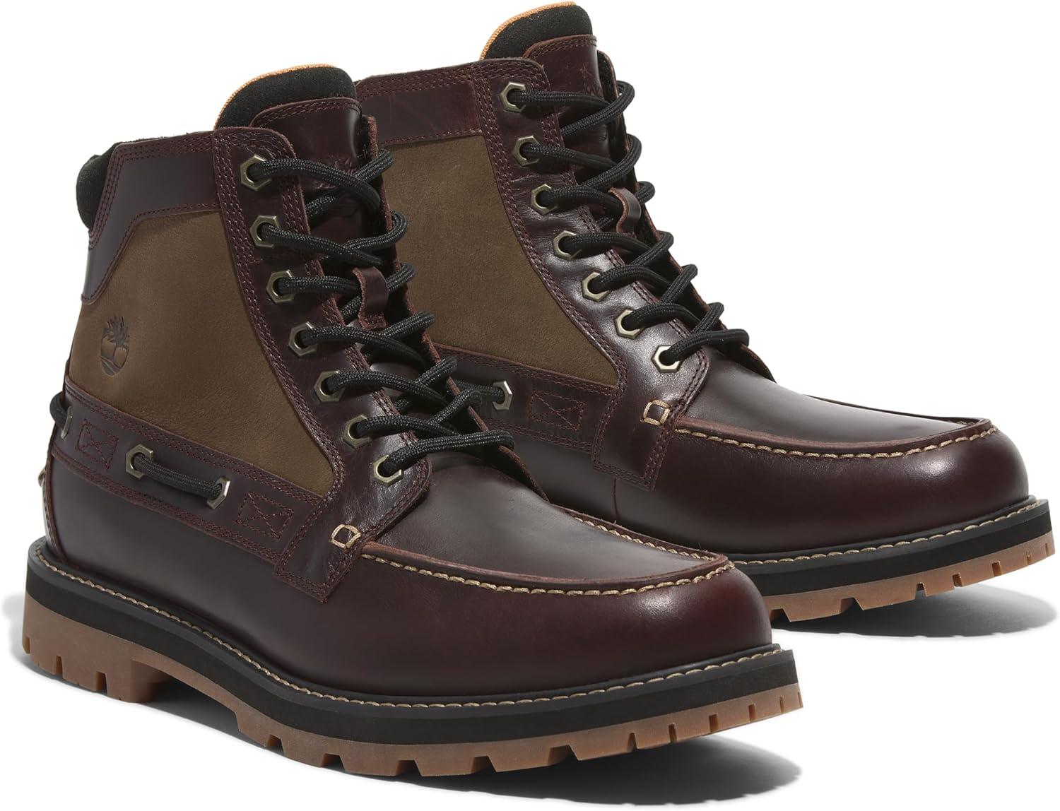 imageTimberland Mens Britton Road Waterproof BootBurgundy Fullgrain