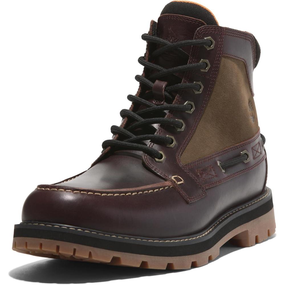 imageTimberland Mens Britton Road Waterproof BootBurgundy Fullgrain