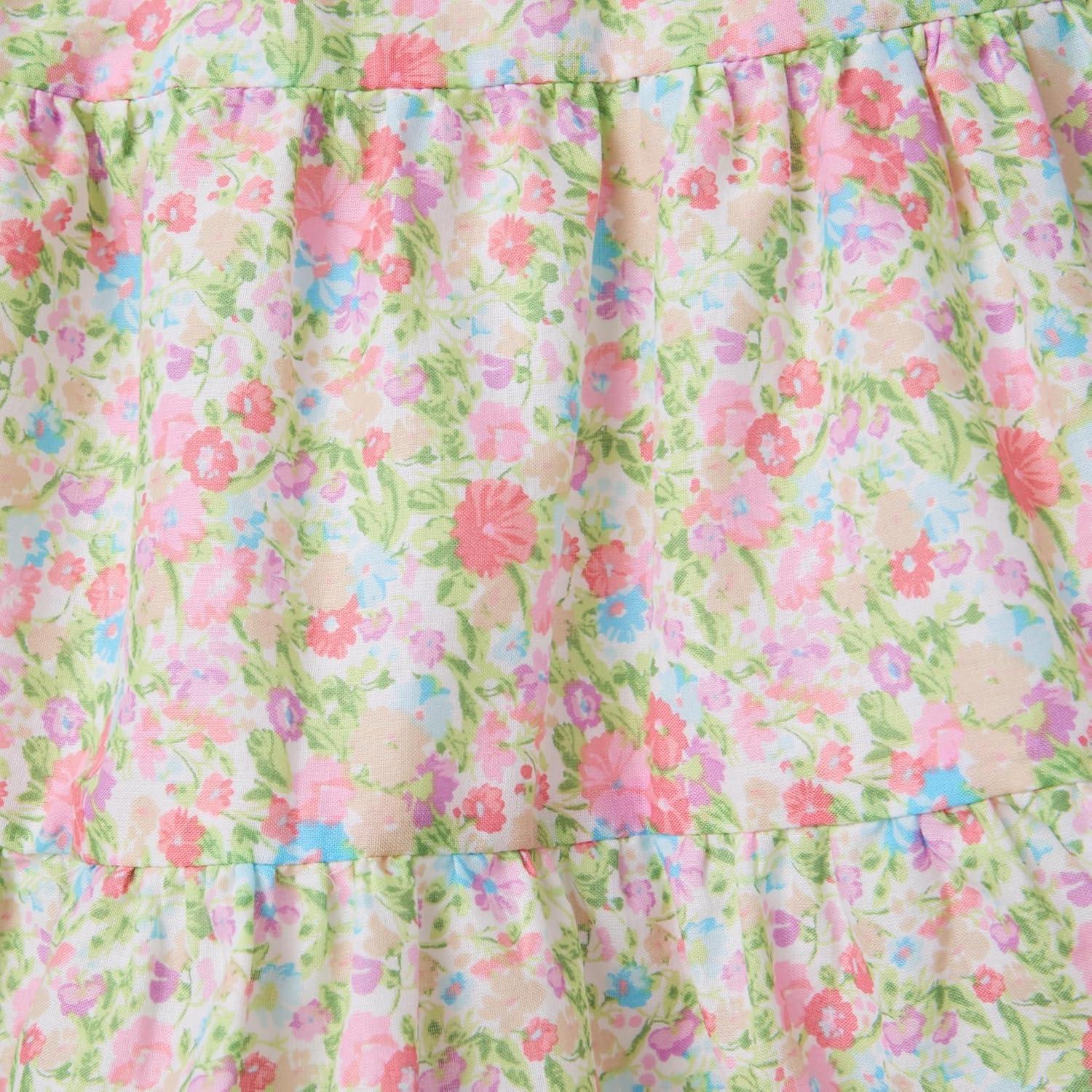imageJanie and Jack Girls Flutter Sleeve Ditsy Floral Dress ToddlerLittle Big KidMulti Color