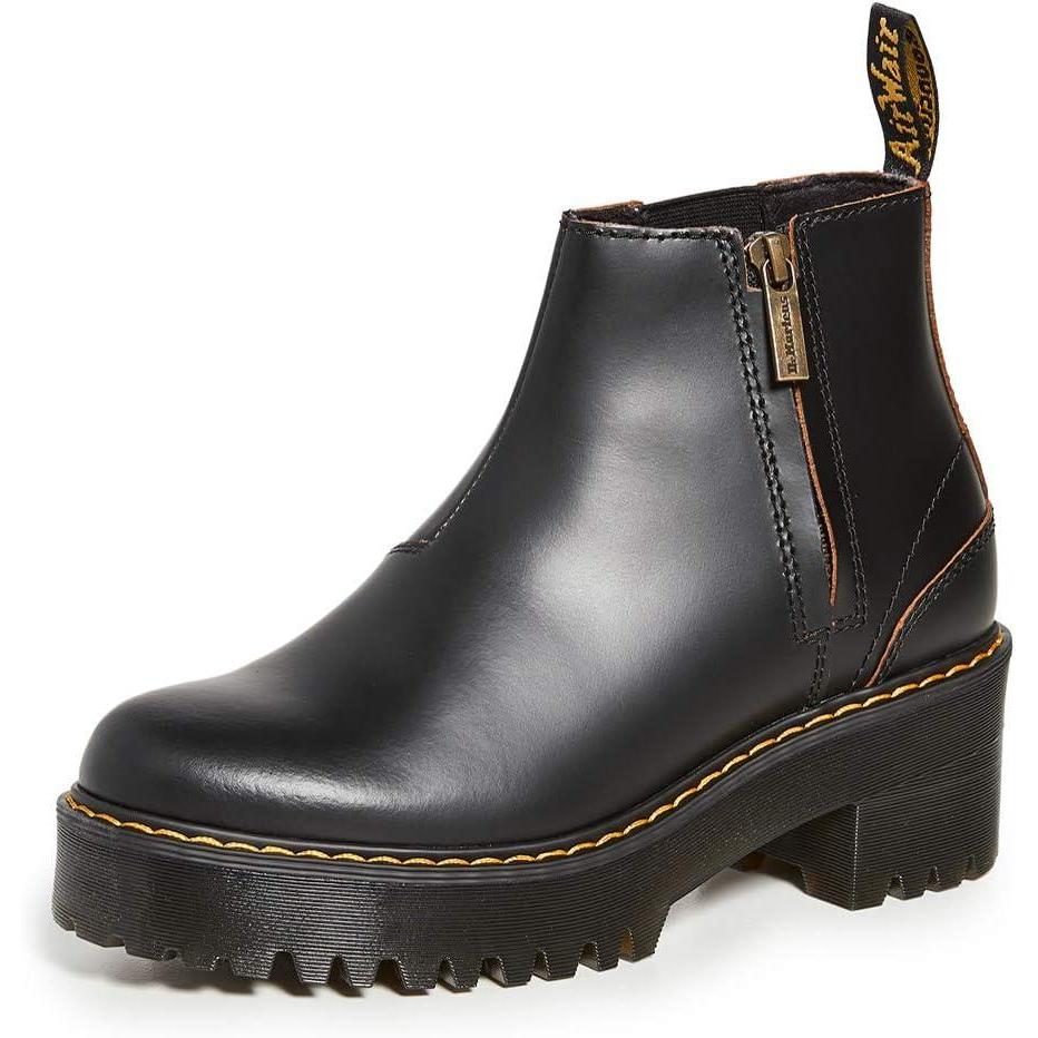 imageDr Martens UnisexAdult 2976 Crazy Horse Chelsea BootBlack Vintage Smooth