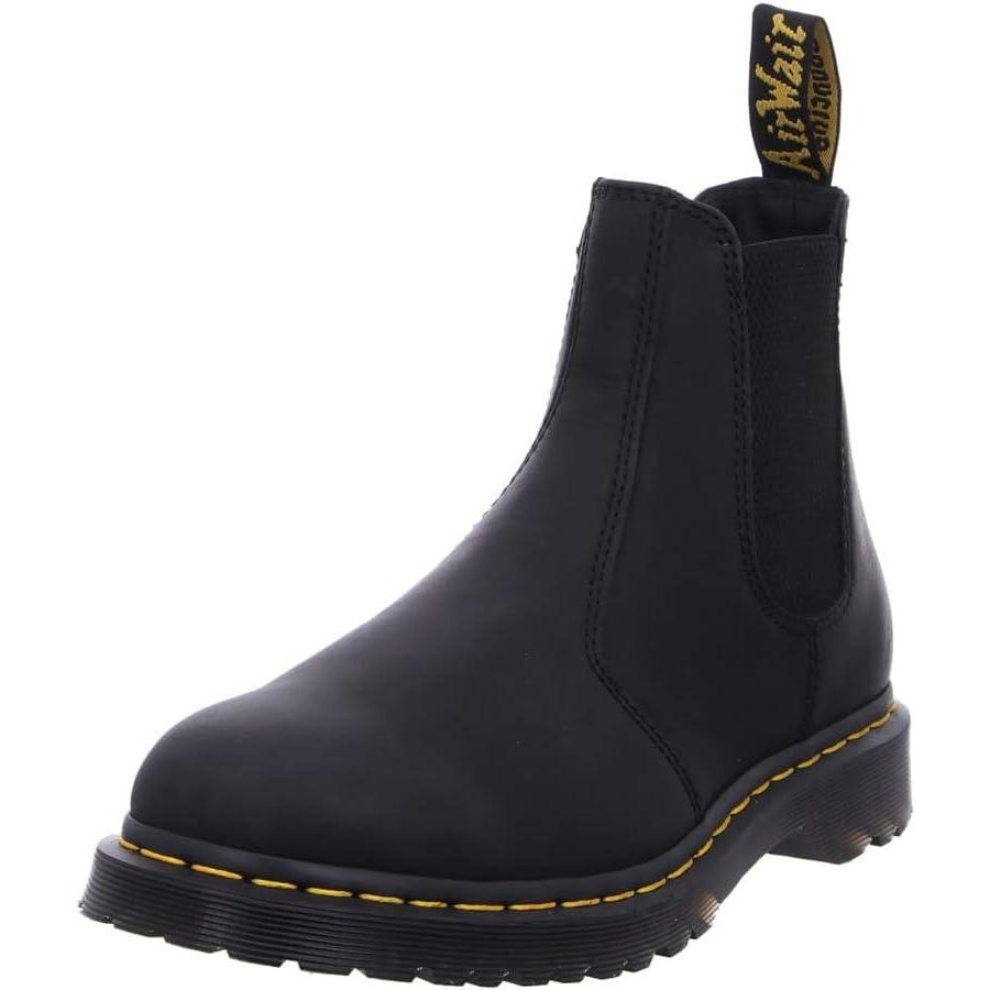 imageDr Martens UnisexAdult 2976 Crazy Horse Chelsea BootBlack Waxed Full Grain