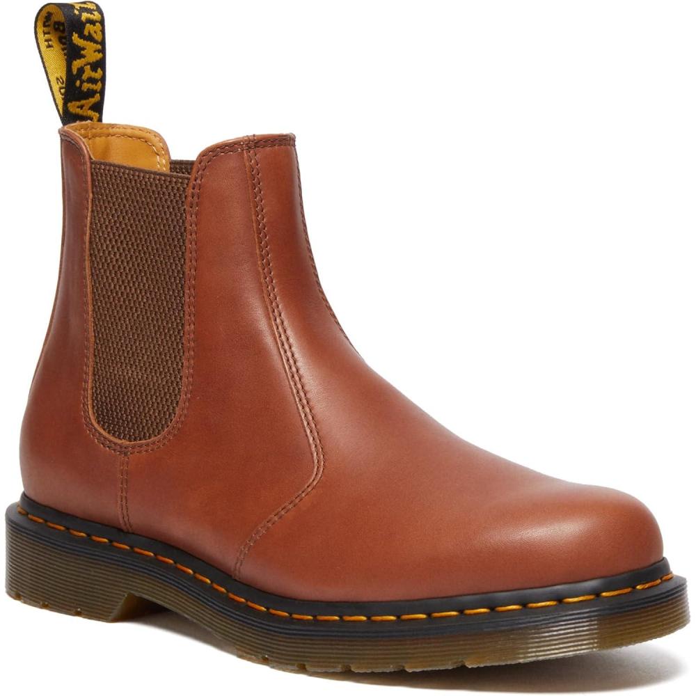 imageDr Martens UnisexAdult 2976 Crazy Horse Chelsea BootSaddle Tan Carrara