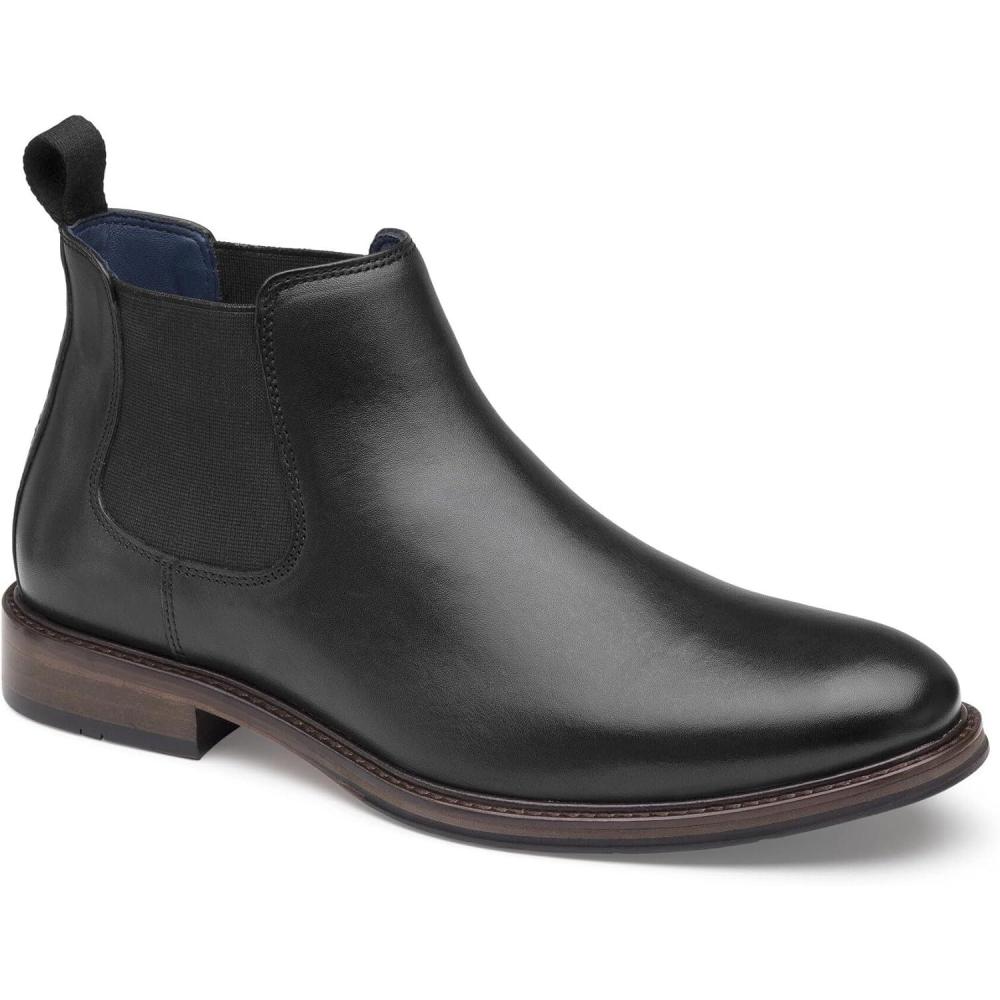 imageJohnston ampamp Murphy Mens XC Flex Raleigh Chelsea Tan Full GrainBlack Full Grain