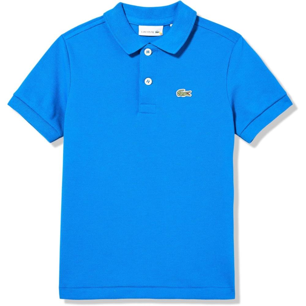 imageLacoste Boys Monochrome Piqu Polo Shirt ToddlerLittle Big KidGipsy Blue