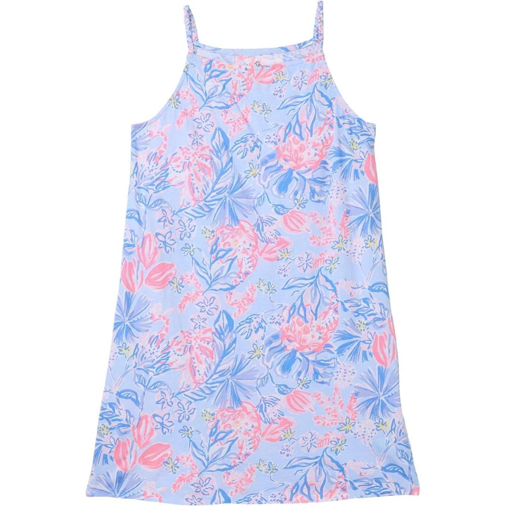 imageLilly Pulitzer Girls Mini Kyleigh Dress ToddlerLittle KidBig KidMulti Elephant Splash