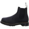 Dr. Martens Unisex-Adult 2976 Crazy Horse Chelsea Boot(Black Waxed Full Grain)