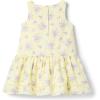 Janie and Jack Girls’ Floral Ottoman Dress (Toddler/Little Big Kid)(Yellow)