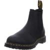 Dr. Martens Unisex-Adult 2976 Crazy Horse Chelsea Boot(Black Waxed Full Grain)