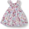 Janie and Jack Baby-Girls Floral Ruffle Collar Dress (Infant)(Pink)